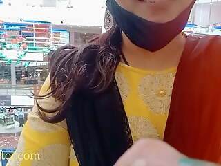 Dirty Telugu audio be advisable for hot Sangeeta's postponed  visit to mall's washroom,  this time for shaving her pussy