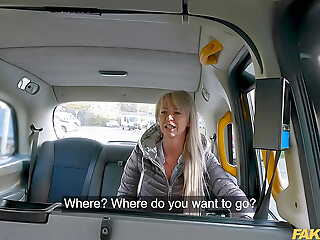 Fake Taxi GILF has no cash to pay rub-down the driver so she fucks him for payment