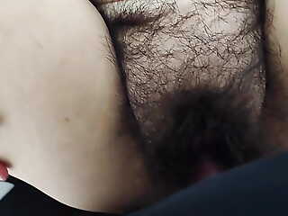 Fat Man Fuck to milf at hand hairy pussy