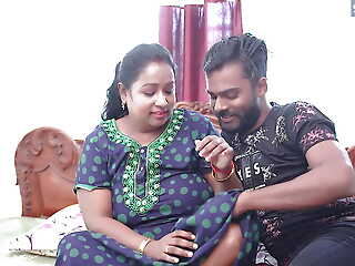 Desi Mallu Aunty enjoys his neighbor's Big Learn of when she is all alone at home ( Hindi Audio )