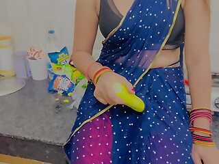Sister-in-law, why are you adding cucumber, insert my dick my darling? Dever bhabhi ki romantic carnal knowledge kitchen and zone