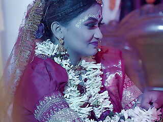 Desi Cute 18+ Girl Very 1st wedding night respecting her husband and Hardcore sex ( Hindi Audio )