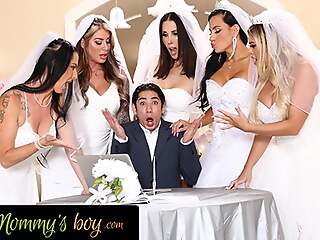 MOMMY'S BOY - Furious MILF Brides Reverse Gangbang Hung Wedding Planner For Wedding Version preparations Chance