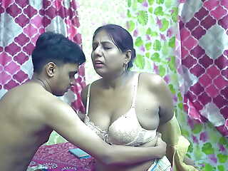 Desi Jhuma Aunty(big boobs)fucking with her step son
