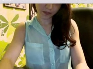 Virgin handsomeness on webcam for first time!