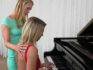 Cute Lovely Lesbos Have Fun On Camera vid-27