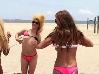 Volleyball Girls Share Cum all over Public!